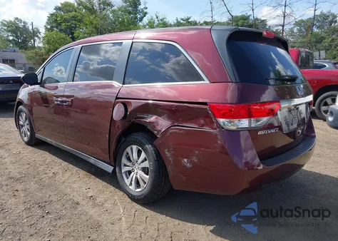 2016 Honda Odyssey Ex-L из США, поврежденный, VIN 5FNRL5H63GB034434